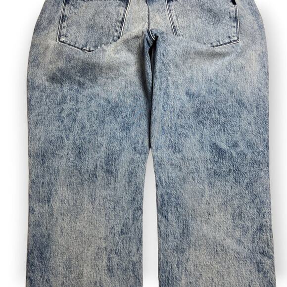 RTA Ryder Straight Distressed Faded Jeans SIZE 29 Light Blue Frayed Hem USA - Picture 12 of 16